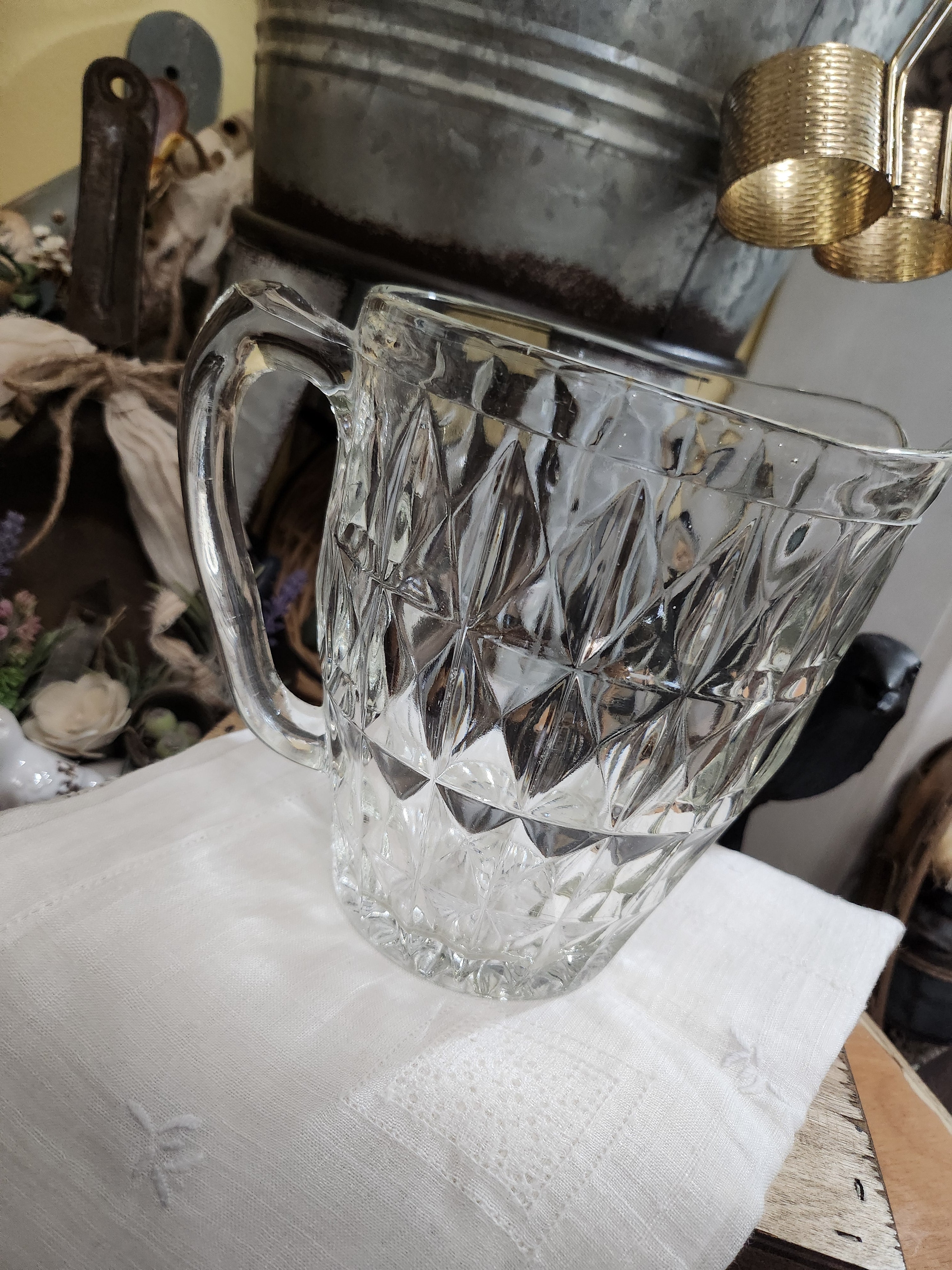 Cut Glass Pitcher