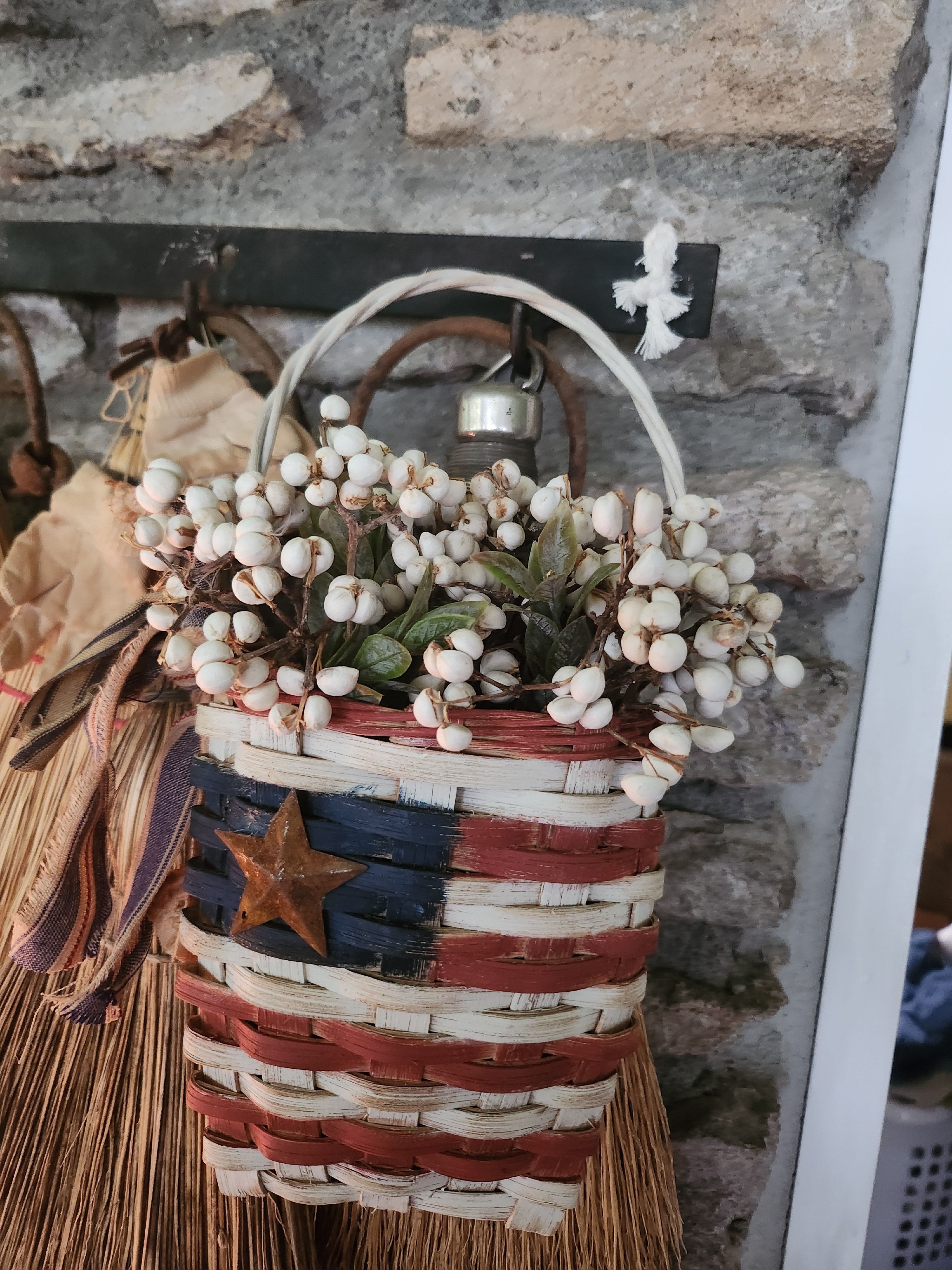 Small Flag Basket